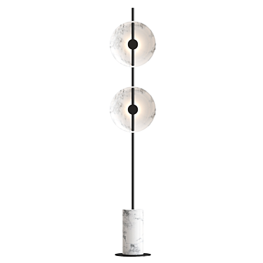 Sleek Modern Design Floor Lamp 3D model image 1 