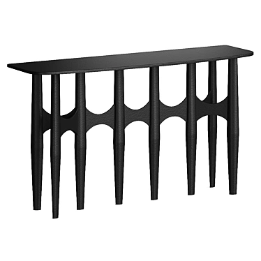 Modern Chic Lima Console Table 3D model image 1 