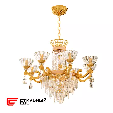 Astoria 880 Stylish Chandelier 3D model image 1 