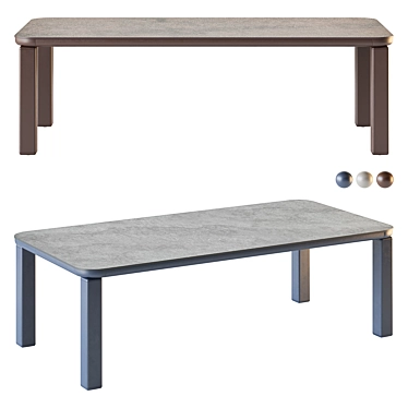 Stylish Varaschin Customade Tables Collection 3D model image 1 