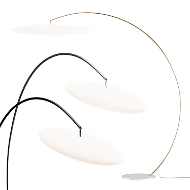 Modern Arc Floor Lamp 3D model image 1 