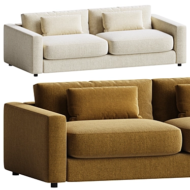 Elegant Bloor Sofa Essence 3D model image 1 