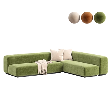  Sleek Prostoria Klaster Modular Sofa 3D model image 1 
