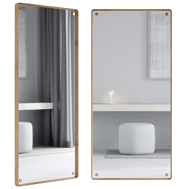 Modern Danish Design KBH Mirror 3D model image 1 