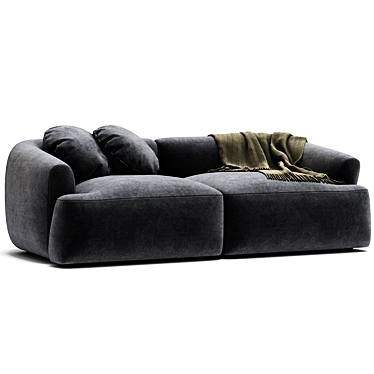 Sofia 2-Seat Modular Sofa 3D model image 1 