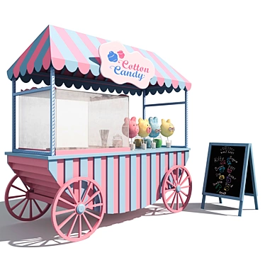 Candy Cart for TurboSmooth  3D model image 1 