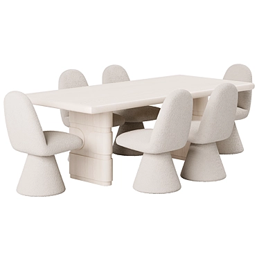 Fenton Lowen Dining Set 3D model image 1 