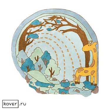 Confetti Kids Wool Silk Rug 3D model image 1 