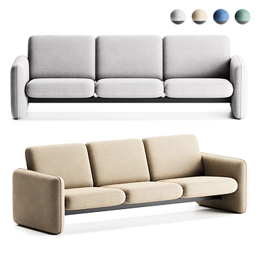 Wilkes Modular Sofa Group Sofa 3 Seater by Herman Miller