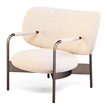 Modern Italian Design Lounge Chair 3D model image 1 