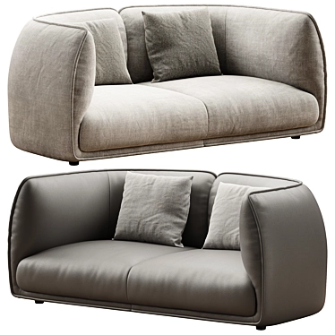 Chapman 2-Seater Fabric Sofa 180cm 3D model image 1 