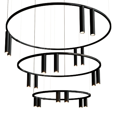  Suspension Rings Set Twins Height 3D model image 1 