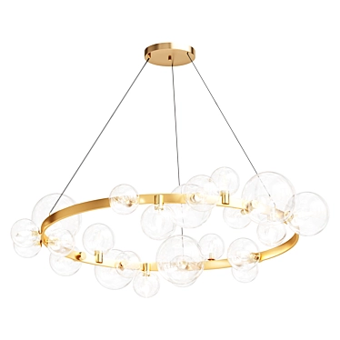 Chandelier Crystal Lux AGATA SP24 V2 GOLD/TRANSPARENTE Lamp