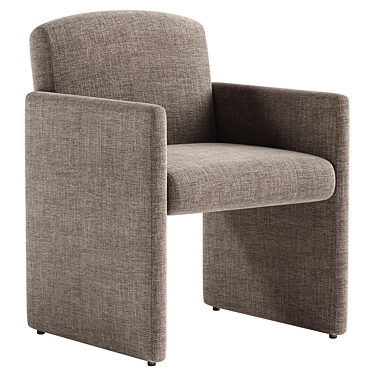 Justine Brown Dining Armchair 3D 3D model image 1 
