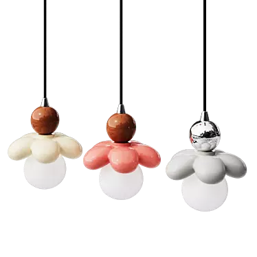 Blooming Petal Pendant Light 3D model image 1 