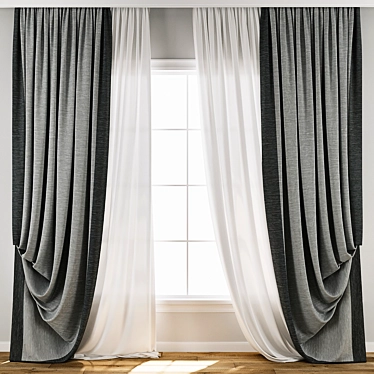 Digital Curtain 3D Model Collection 3D model image 1 