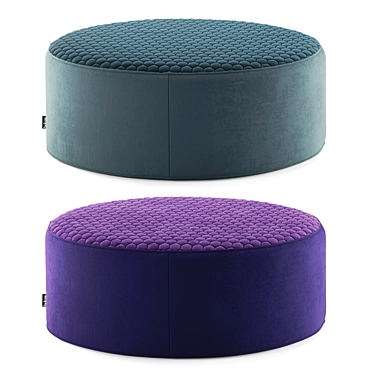 Elegant Bolzan Corolle Pouf 3D model image 1 