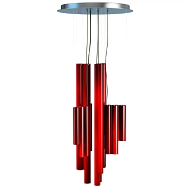 Contemporary Silo Lamp Fixture 3D model image 1 