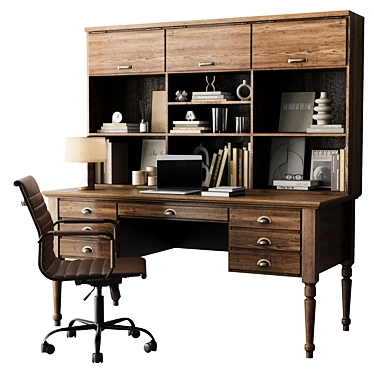 Executive Boss Desk Classic 41 3D model image 1 