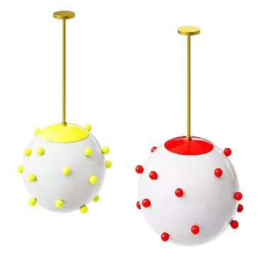 Gumball Polka Dot Chandelier 3D model image 1 