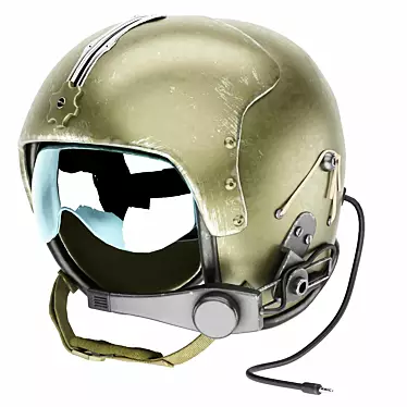 High-Quality Pilot Helmet CG Model 3D model image 1 