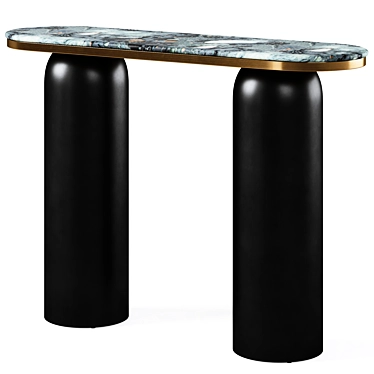 Modern Luxor Console Table by Zuo 3D model image 1 