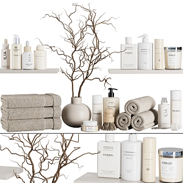 Modern Bathroom Accessory Set 2016 3D model image 1 