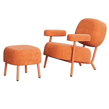 Kaef Armchair and Ottoman by Delo