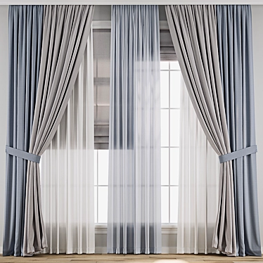 3D Curtain Model Collection 3D model image 1 