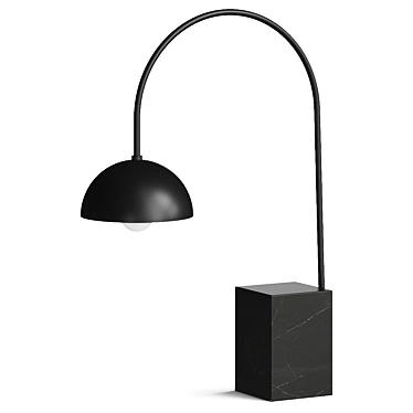 Modern Arched Table Lamp, Dimensions L200 x W495 x H700 mm 3D model image 1 