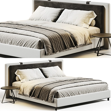 Elegant Abigail Bed 3D Model 3D model image 1 