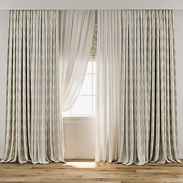 Texture-Curtain 3D Model Set 3D model image 1 