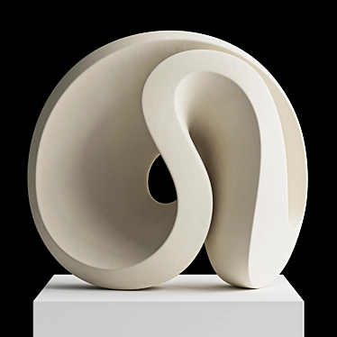 Dynamic Abstract Sculpture "Pulse 3D model image 1 