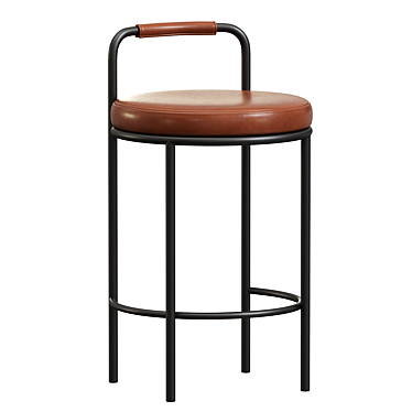 Karimi 65cm Brown Bar Stool 3D model image 1 