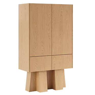 Modern Elegance Helle Cupboard 3D model image 1 