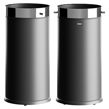 Stylish VIPP52 Waste Bin 3D model image 1 