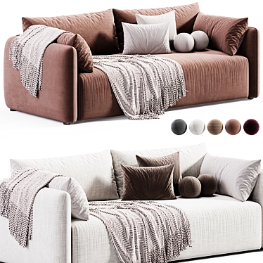 Sleek 2015 Easy Sofa 3D model image 1 