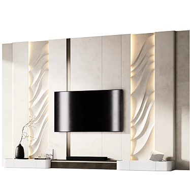 Loewe Klang Bar 3 TV Wall 3D model image 1 