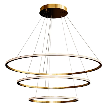 Modern Pendant LED Light Fixture 3D model image 1 