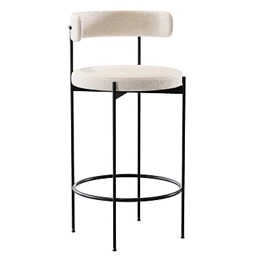 Modern Bar Chair - Liberda 3D model image 1 