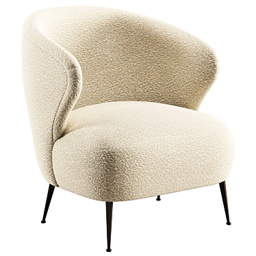 Modern Jeanne Boucle Armchair Soho 3D model image 1 