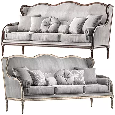 Elegant Art Sofa Design 4353 3D model image 1 