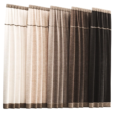 ColorBlend Curtain Set: Vray 5 3D model image 1 