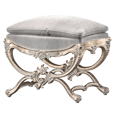 Elegant Artisan Pouf 433 3D model image 1 