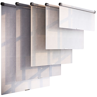 Roller blinds Linen tulle Folding