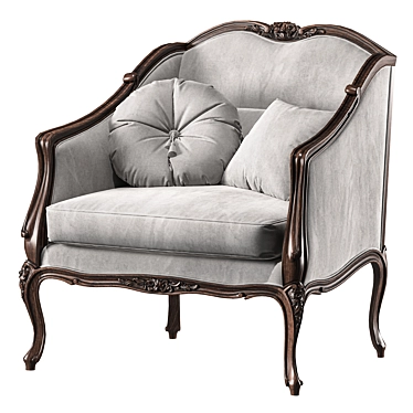 Vintage Provincial Armchair: Art 6234 3D model image 1 