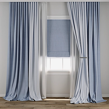 Timeless Curtain 3D Model 3D model image 1 