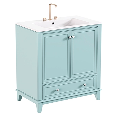 Single Bathroom Vanity with Ceramic Sink Top