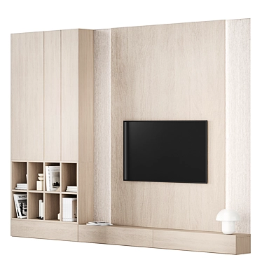 TV wall with library