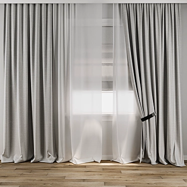 3D Curtain Model Set 3D model image 1 